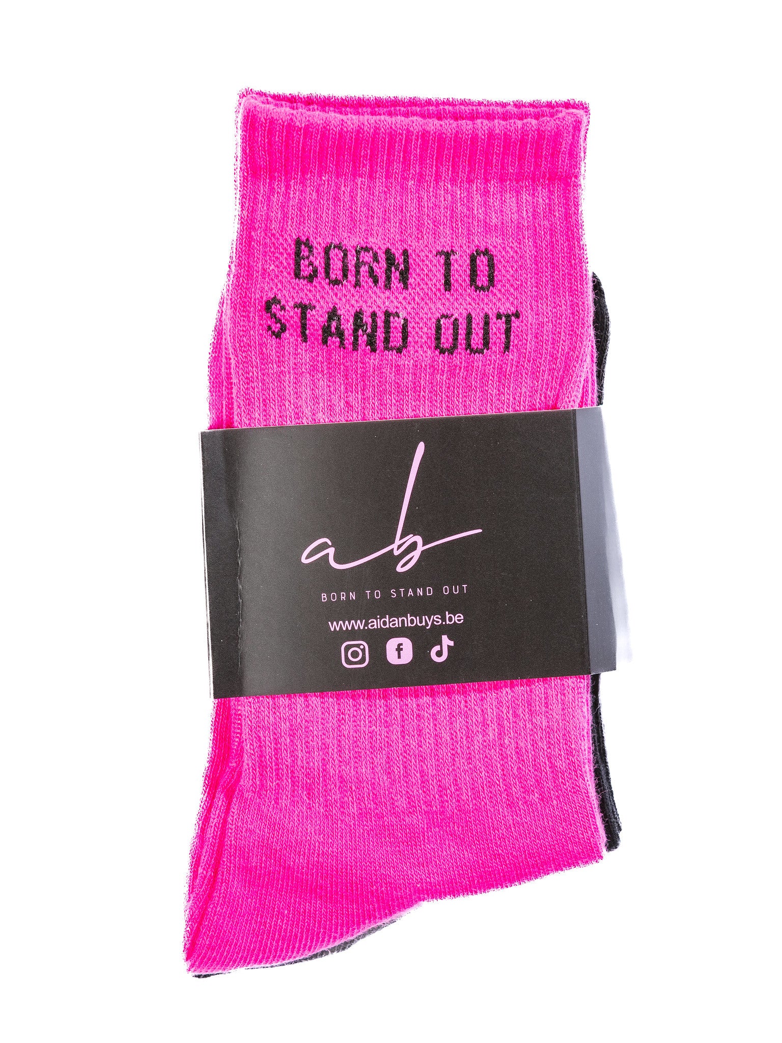 3-Pack Sokken – Zwart, Wit & Roze