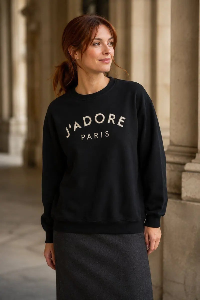 J’Adore Cotton Crew – Noir