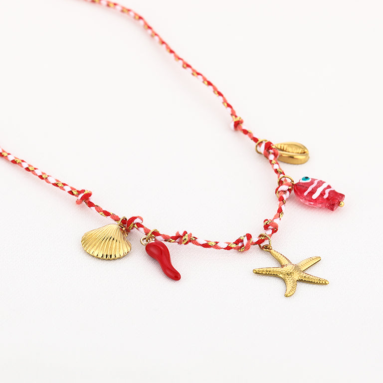 Bedel Ketting Strand - Beach Red