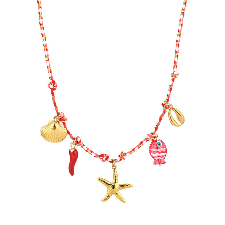 Bedel Ketting Strand - Beach Red