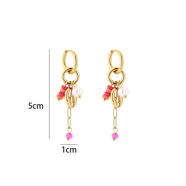 Pink Rush Drops Oorbellen