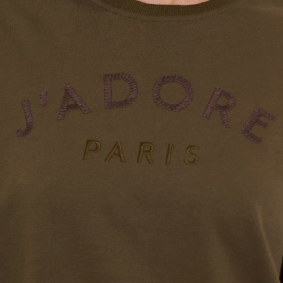 J’Adore Cotton Crew – Khaki