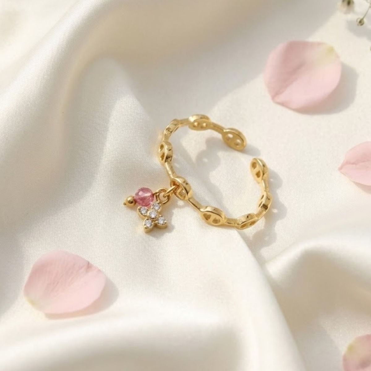 Pink Crush Ring – Gold 🩷
