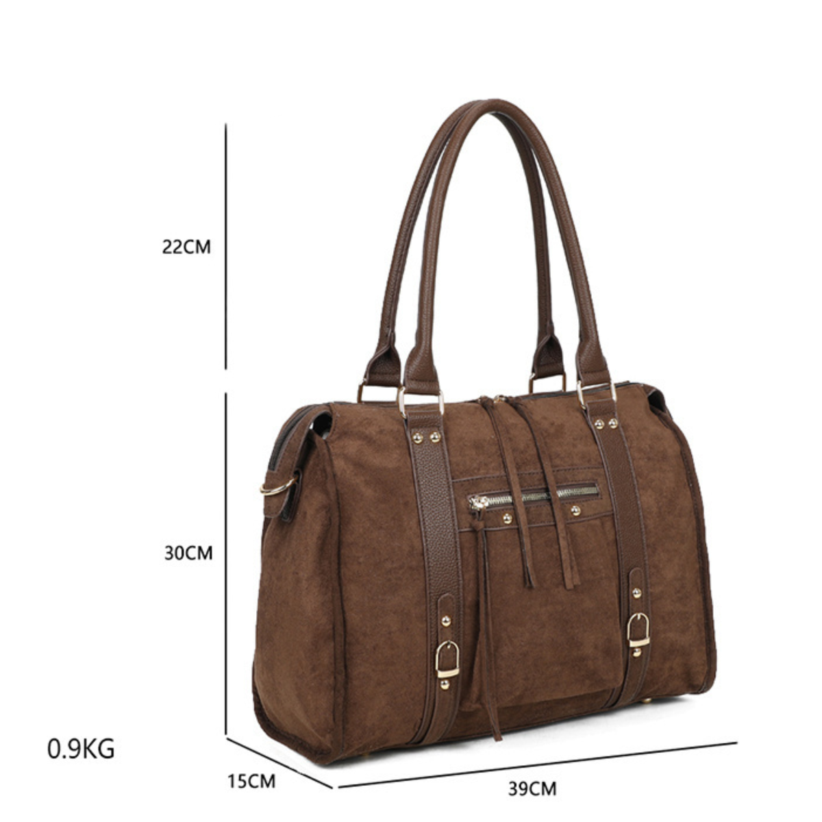 Campus Suede Bag – Chocolate 🤎
