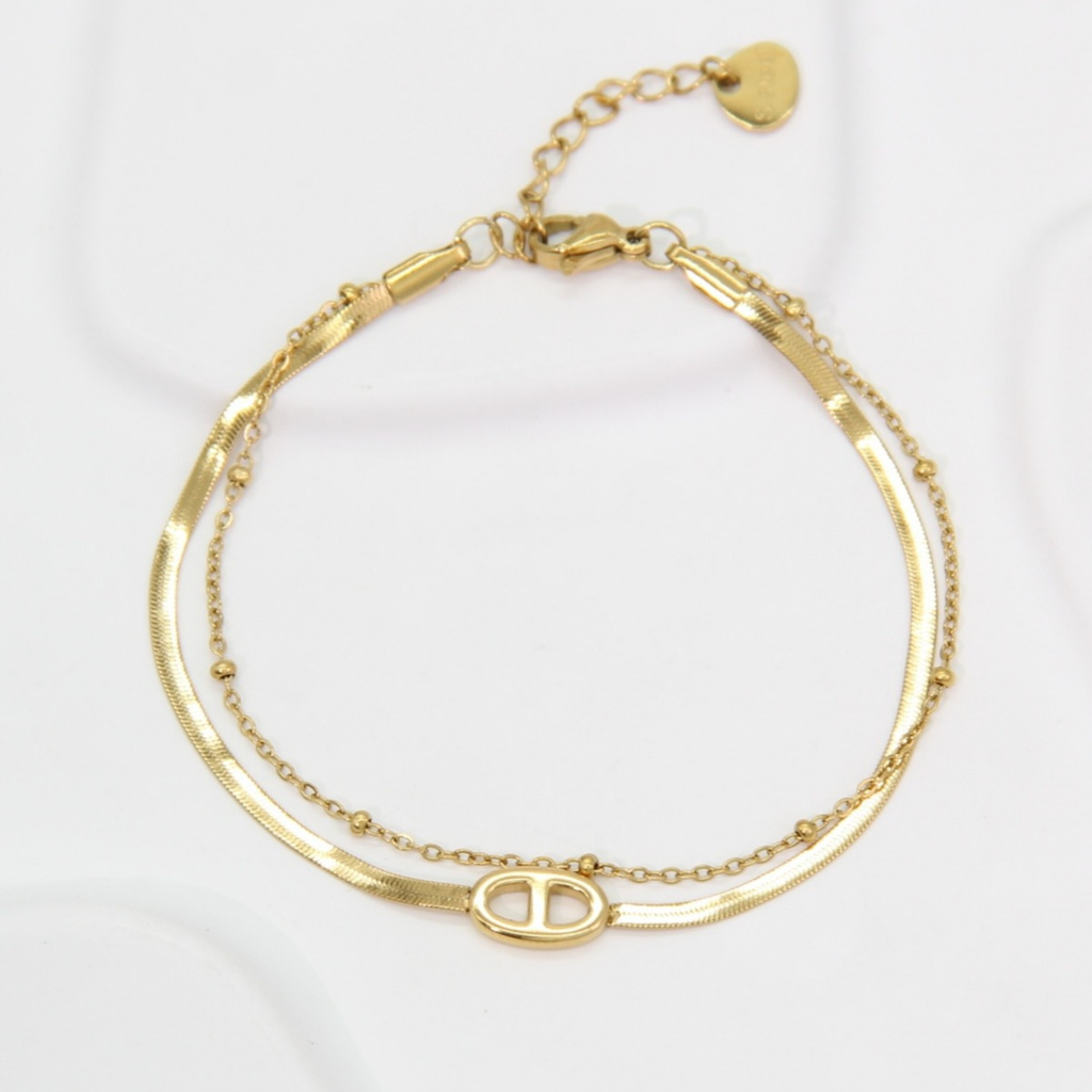 Double Glow Bracelet – Gold ✨