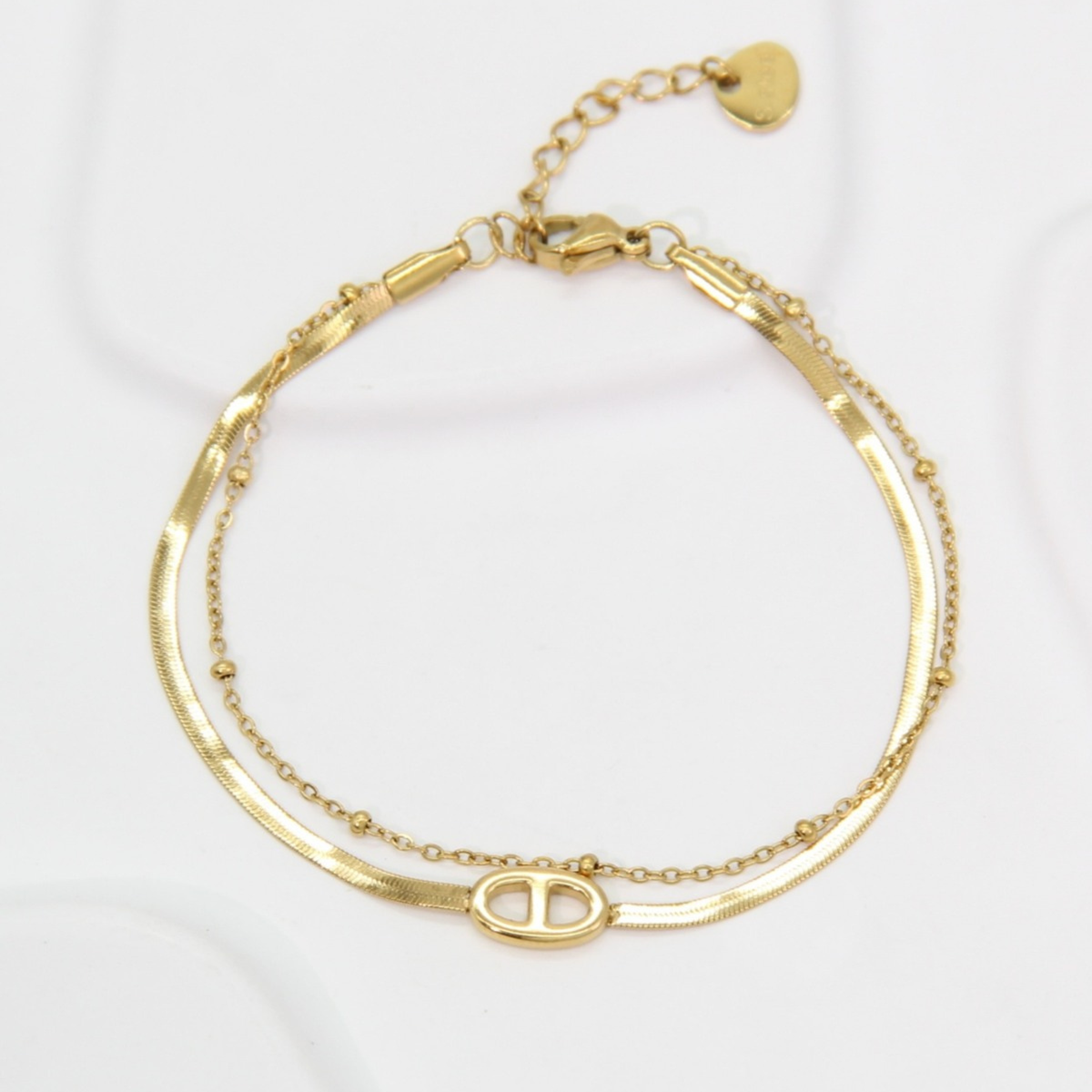 Double Glow Bracelet – Gold ✨