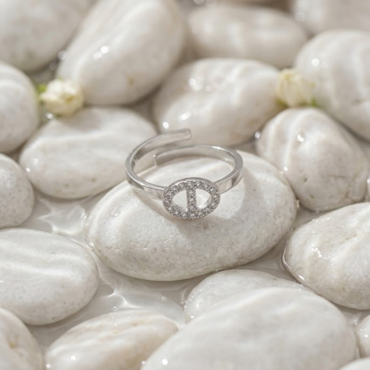 Ocean Link Ring – Silver ✨
