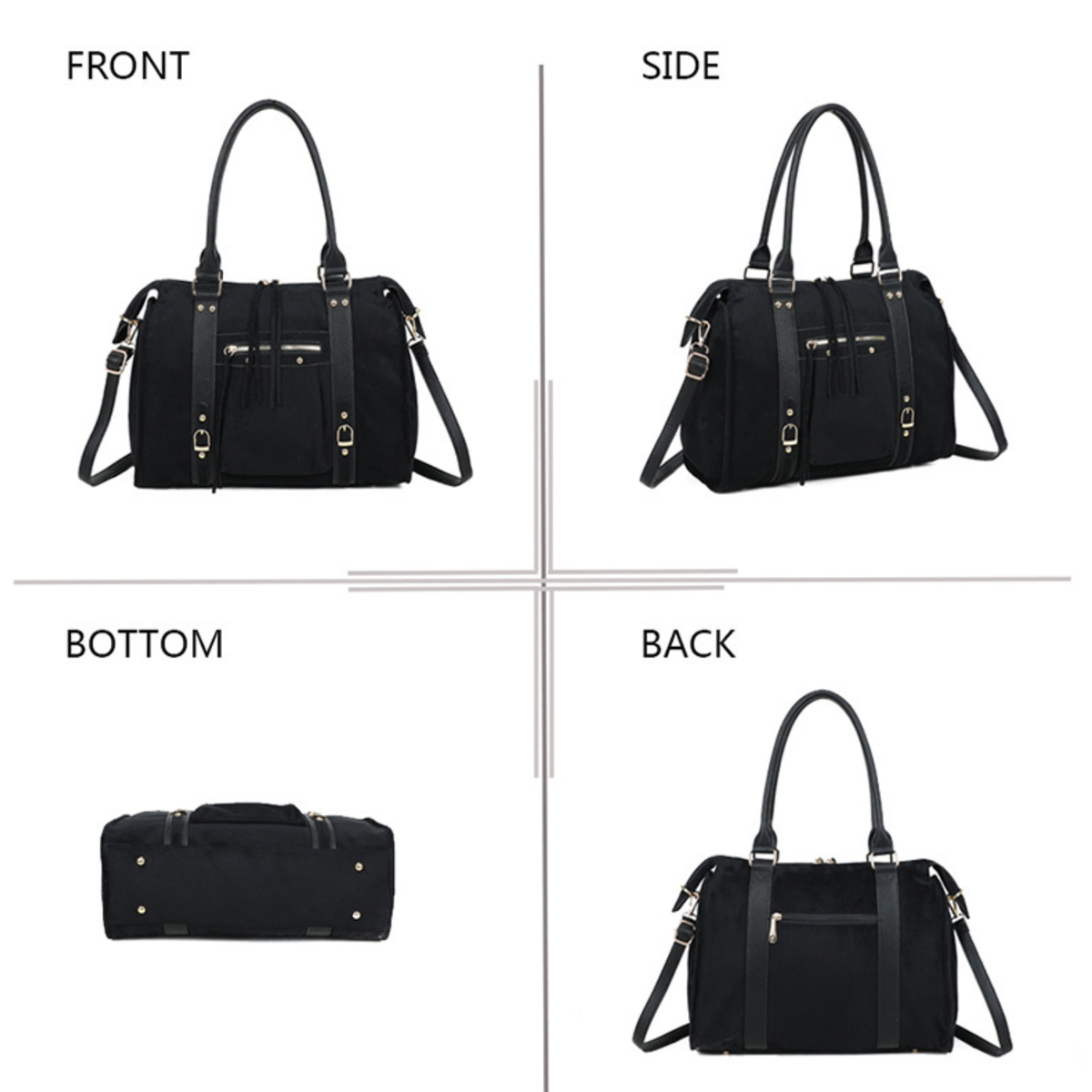 Campus Suede Bag – Black 🖤