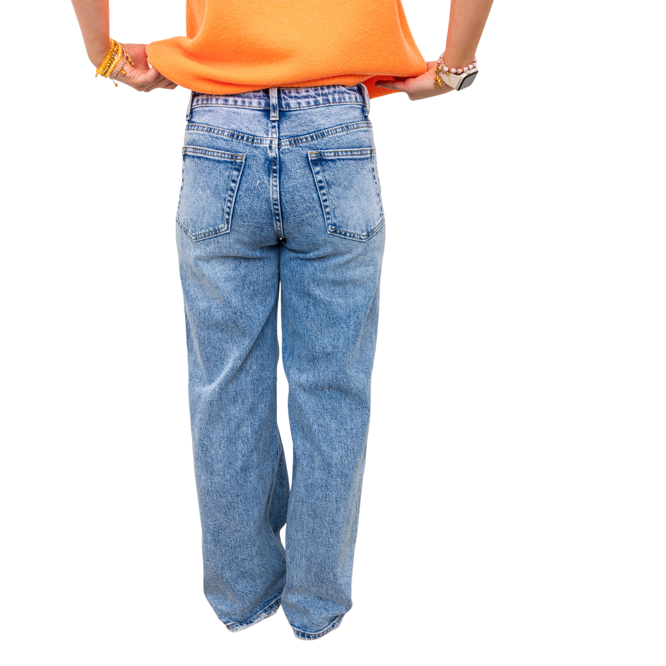 Anna Jeans - Stud Detail Light Blue