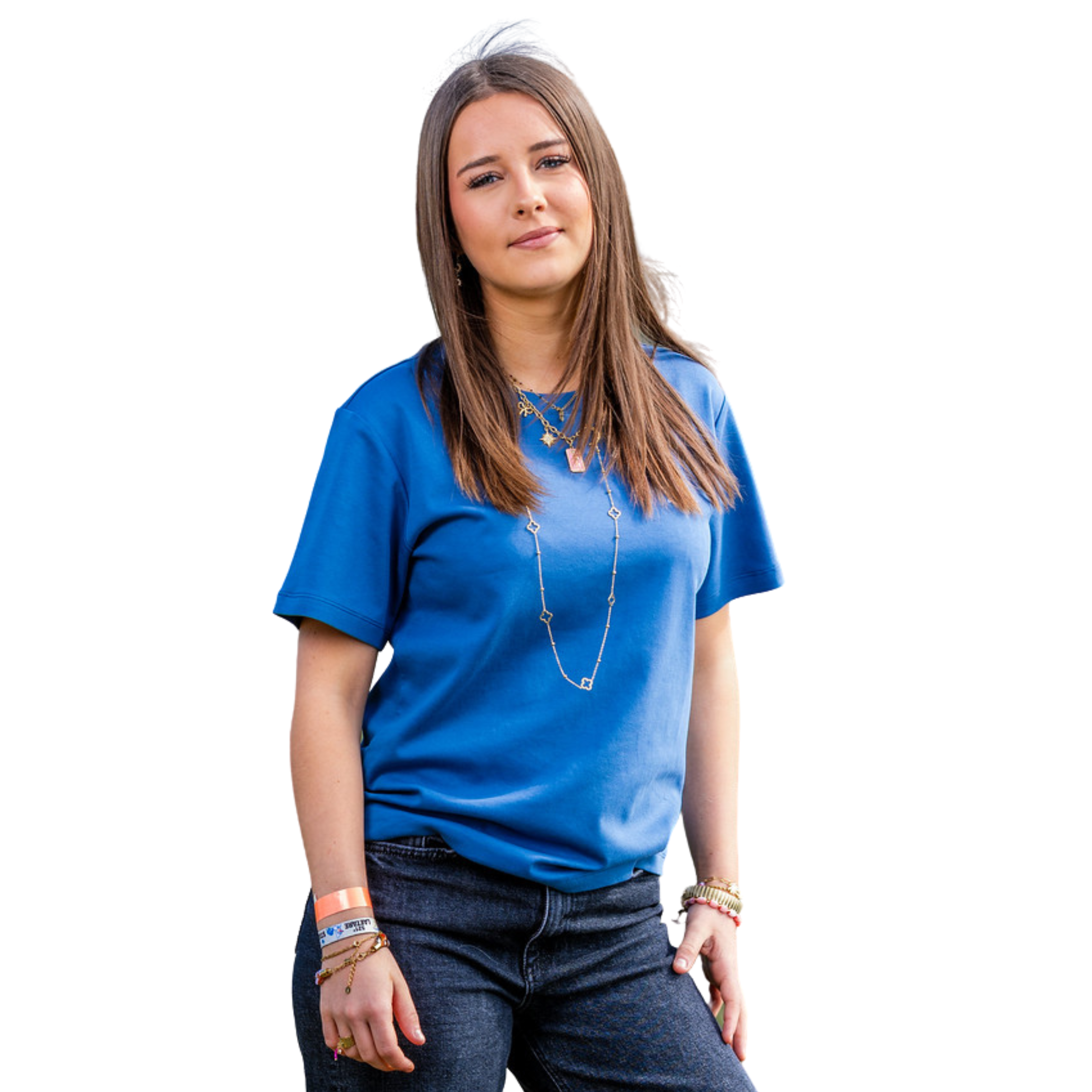 Aidan Essential T-shirt - Dusty Blue