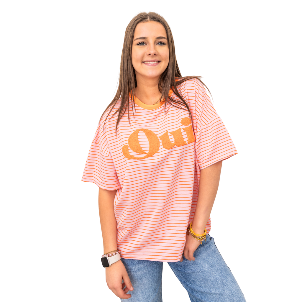 Oui Summer T-shirt - Orange