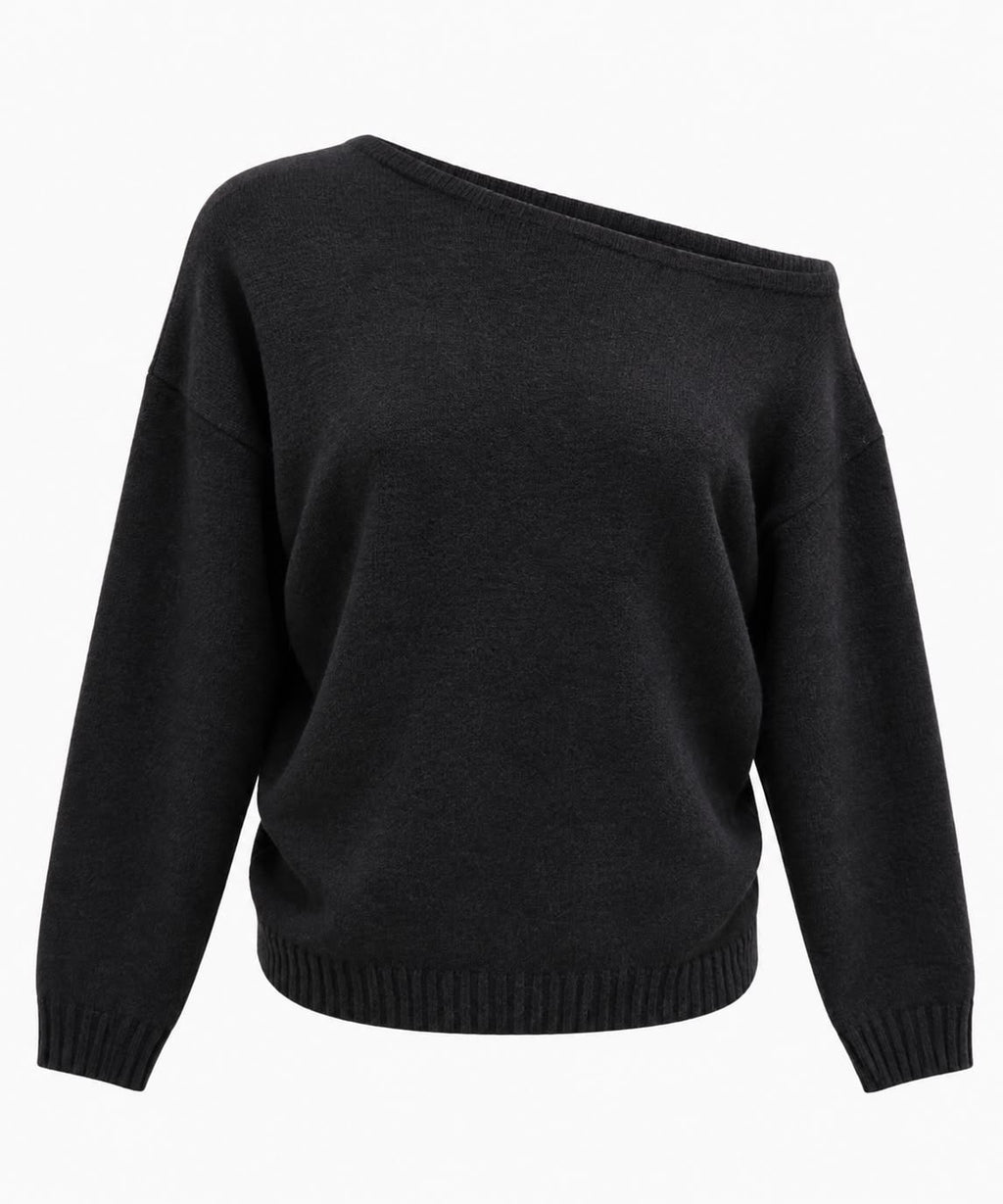 Ella - Sweater - Zwart - voorzijde