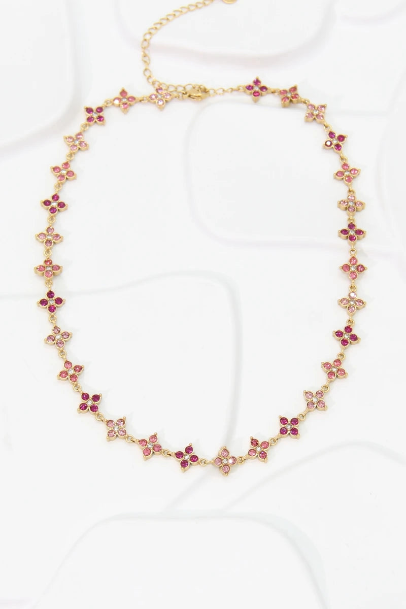 Bloom Sparkle ketting – Fuchsia, foto 3