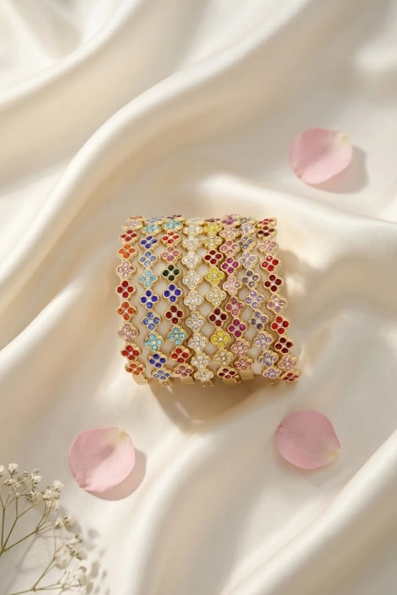 Flower Pop bangle – Blauw, foto 1