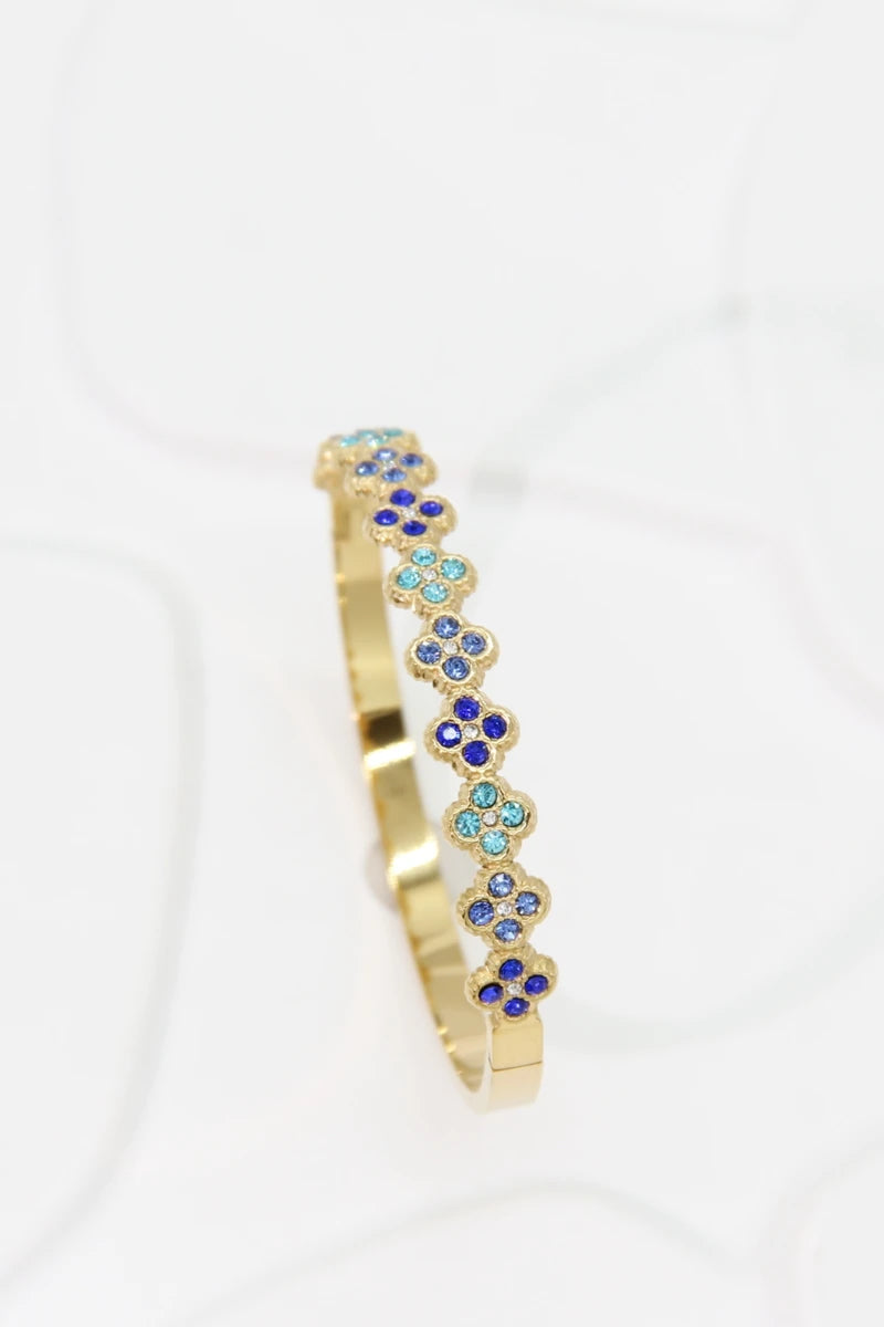 Flower Pop bangle – Blauw, foto 3