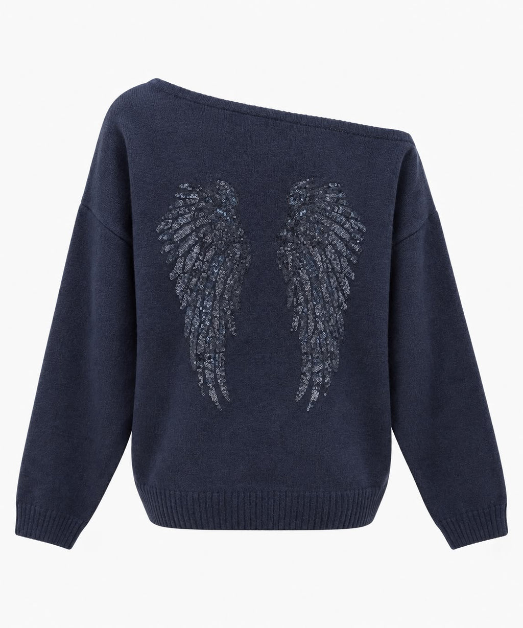 Angelwings Sweater - Navy